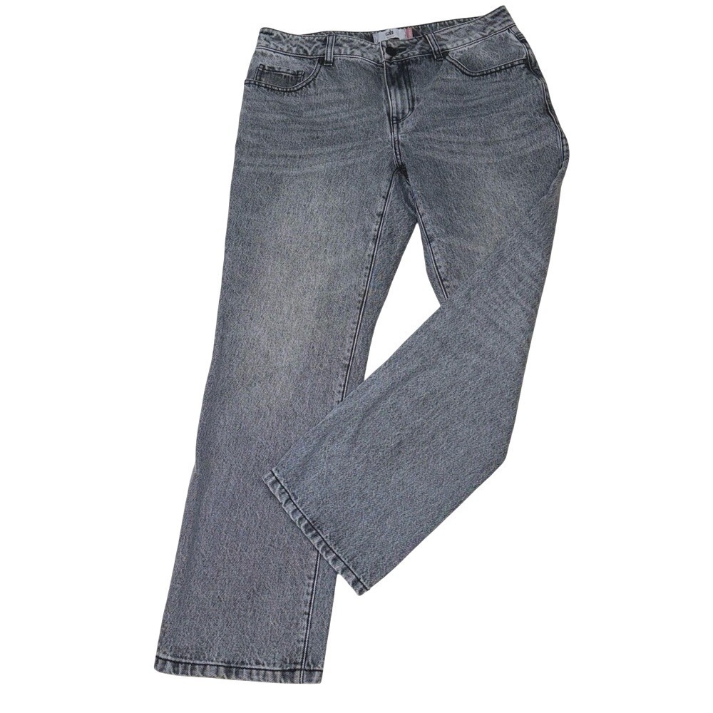 NWOT Cabi 100%‎ Boyfriend Jeans Gray Straight Leg Denim Style #4329 Size 6